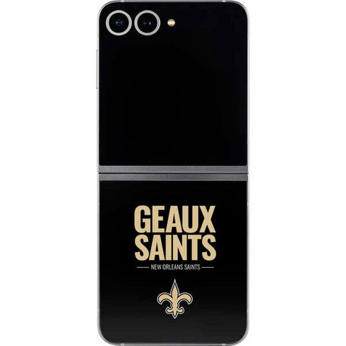 NFL New Orleans Saints Team Motto Galaxy Z Flip6 Skin